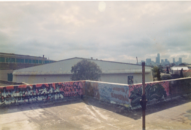 Photograph - Commonwealth Engine Works from Missions to Seamen, Port Melbourne, Alison Kelly, 1988