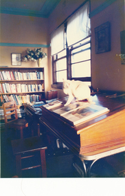 Photograph - Former Chaplain's lounge room, Missions to Seamen, Port Melbourne, Alison Kelly, 1990
