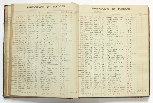 481 - Particulars of Pledges, Johnny Allsorts, Pawn shop