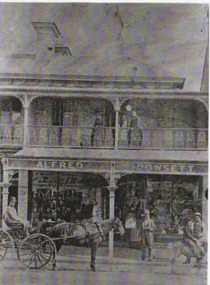Photograph - Alfred Dowsett's shop, Bay Street, 1880s