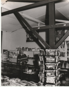 Photograph - Ted Rohan at 'Thirst Aid' kiosk, Station Pier, Port Melbourne, Lloyd Holmes, 1991