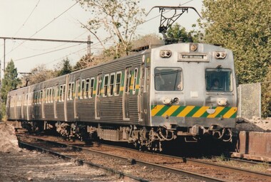 Photograph - Last electric train to Port Melbourne, Glen Stuart, 10 Oct 1987