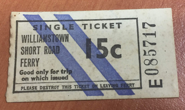 A 15 cent paper ticket.