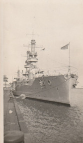 Photograph - USS Oklahoma, Princes Pier, Port Melbourne, William Hegarty, Jul 1925