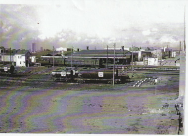 Photograph - Port Melbourne Station from Centenary Bridge, c. 1974