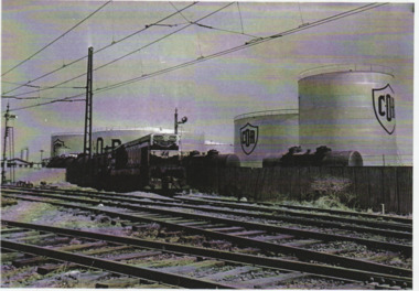 Photograph - Railway loopline to Princes Pier, Port Melbourne, c. 1950