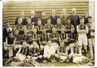 Photograph - Port Melbourne Railway United Football Club, C Luke, c. 1930