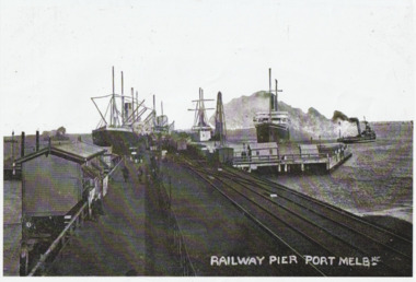 Photograph - Railway Pier, Port Melbourne, 1900