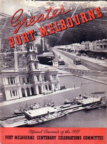 Cover of a booklet with a collage of Port Melbourne scenes.