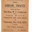 A piece of paper with wording in black and some small holes and pieces missing at the bottom.