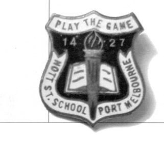 Badge - Nott Street School, Port Melbourne, Stokes & Sons, 1940s