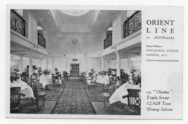 1091 - Promotional postcard for Orient Line