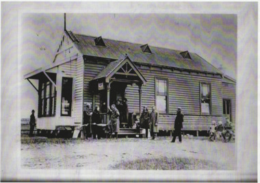 Photograph - Booking office, R Graham Carey's aerodrome, Fishermen's Bend
