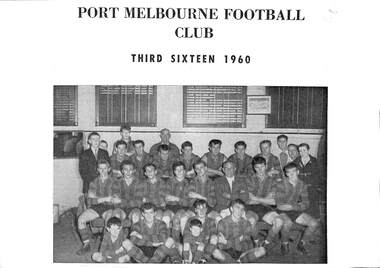 Photograph - Port Melbourne Football Club, 3rd XVI, 1960