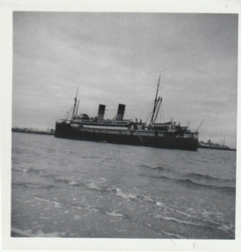 Photograph - Nairana ashore at Port Melbourne, Taroona, inner west, Station Pier, Glen Stuart, 1950s
