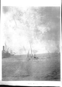 Photograph - Yacht SJS, Port Phillip Bay, 1910