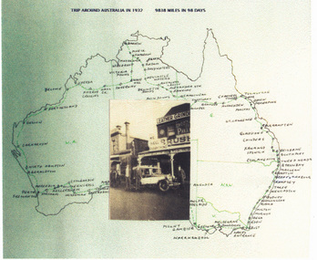 1516.01 - Collage by Judy Faram relating to Faram Brothers 1932 trip around Australia