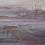 1572.11 - Canvas "Back Drop" from Port Melbourne Town Hall, nautical scene (detail)