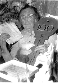 1748.01 - Elenor Hopkins at her 100th birthday celebrations, 1967