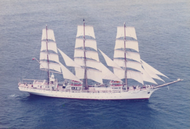 Photograph - Dar Mloddziezy, Tall ships Bicentenary re-enactment, 1988