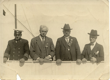 1848 - Capt Harry Gray of the Weeroona at left, in uniform