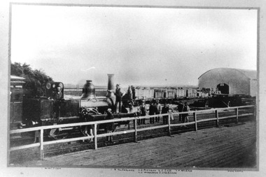 1896 - Train at Sandridge 1862, engine is "Kew"