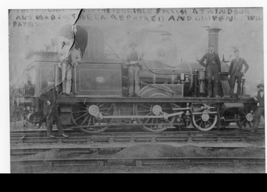 1897 - Train from Windsor smash, repaired and with William Pattison at the footplate