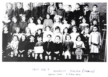 Photograph - Grade 3, St Joseph's School, Port Melbourne, 1917