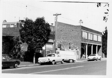 2236 - Heath Street, east side, looking south towards Spring Street and Town Hall tower c. 1970s
