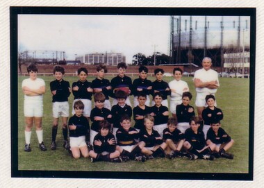 2271 - St Joseph's football team on Lagoon Reserve, 1960s