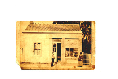Photograph - Faulkner's straw hat and dyers shop, Bay Street, Port Melbourne, 1876