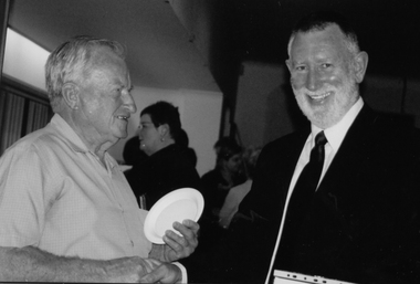 Photograph - Fred Nicholson and Norm McClelland, PMHPS Annual General Meeting, Ann Smallpage, 2007, Ann Smallpage, 24 Aug 2007