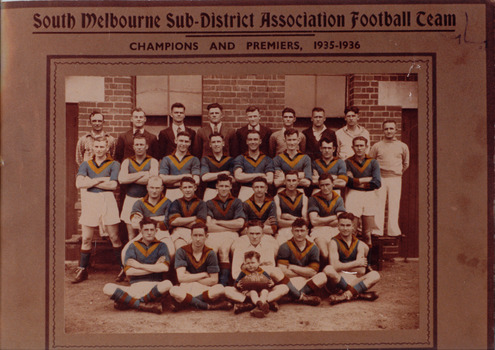 2413.12 - South Melbourne Sub-district Association Football Team.  Champions and premiers 1935-36.