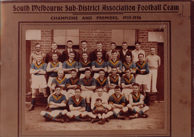2413.12 - South Melbourne Sub-district Association Football Team.  Champions and premiers 1935-36.