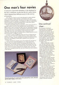 Magazine - Article, One Man's Four Navies