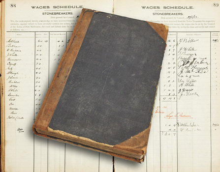 2519 - Stonebreakers Wages, Port Melbourne Council, 1911-19