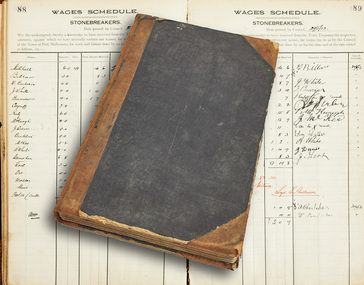 2519 - Stonebreakers Wages, Port Melbourne Council, 1911-19