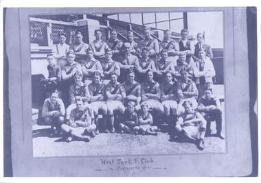 Photograph - West Port Football Club, 1931