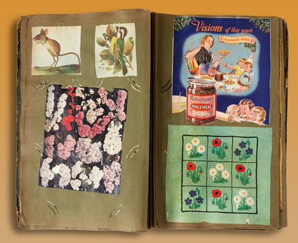 2710 - Scrapbook, A young girl's interests, 1920s - 1940s