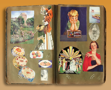 2710 - Scrapbook, A young girl's interests, 1920s - 1940s