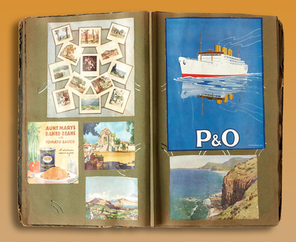 2710 - Scrapbook, A young girl's interests, 1920s - 1940s