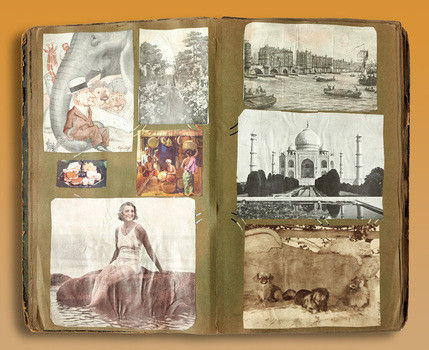 2710 - Scrapbook, A young girl's interests, 1920s - 1940s