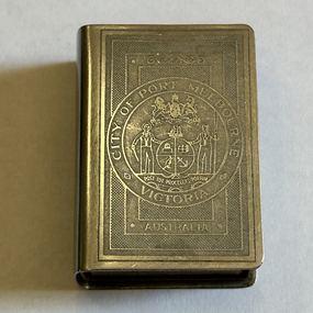 Ceremonial object - Matchbox cover, City of Port Melbourne, 1939 - 1945