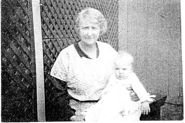 Photograph - Mary-Ann Bennett "Ma" McCormack with her grandson Bruce McCormack