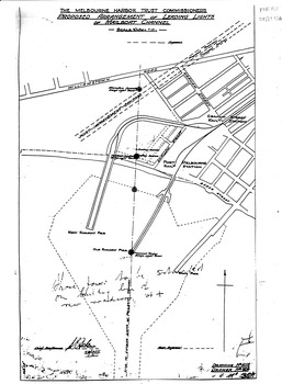 2825 - Proposed Arrangement of Leading Lights of Mailboat Channel