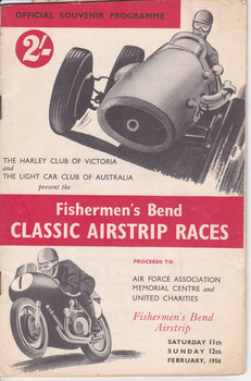 3372 - Official souvenir programme Fishermen's Bend Classic airstrip races February 1956