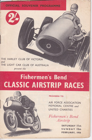 3372 - Official souvenir programme Fishermen's Bend Classic airstrip races February 1956
