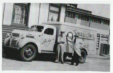 Photograph - Swallow & Ariell, Dodge truck, 1947