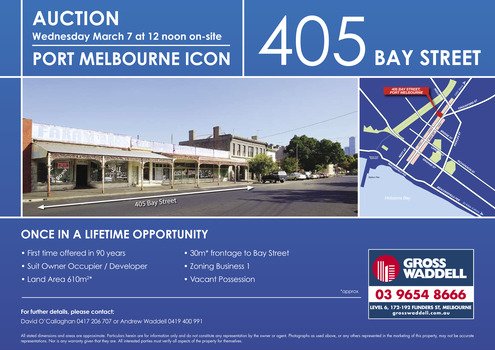 3494 - Auction notice for Faram Bros Hardware Store, 2007