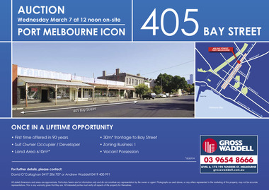 3494 - Auction notice for Faram Bros Hardware Store, 2007